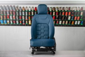 Project Kahn Comfort Leather Interior Volcanic Blue - 3D Modular Design for 2020+ Defender 130