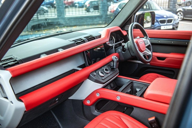 Project Kahn Comfort Leather Interior Volcanic Red - Designo Design for 2020+ Defender 130 - Image 16