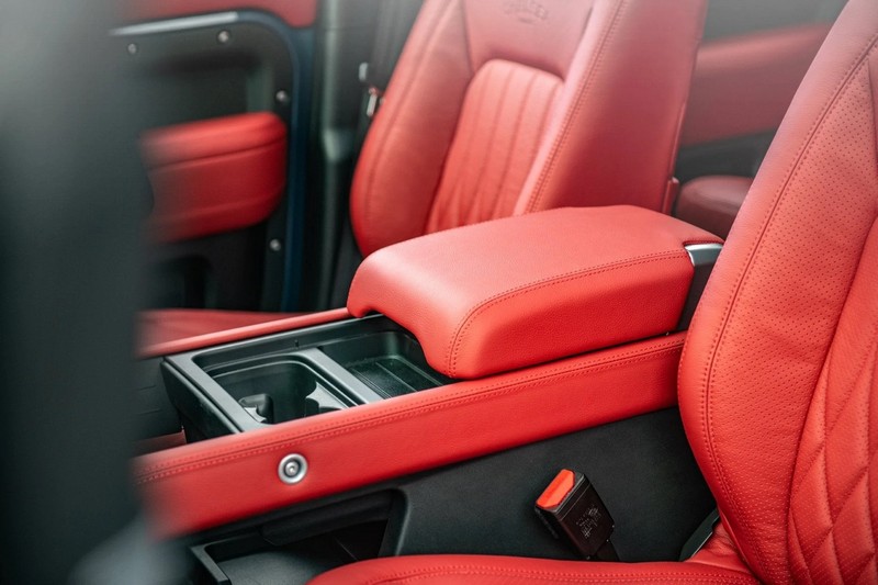 Project Kahn Comfort Leather Interior Volcanic Red - Designo Design for 2020+ Defender 130 - Image 15
