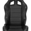 Baja XRS Black Vinyl/Cloth Reclining Suspension Seat - Image 4
