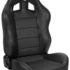 Baja XRS Black Vinyl/Cloth Reclining Suspension Seat