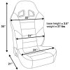 Baja XRS Black Vinyl/Black HD Vinyl Reclining Suspension Seat - Image 2