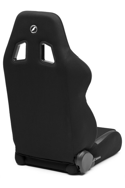 Corbeau A4 Black Cloth Reclining Racing Seat - Image 3