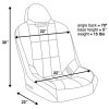 Corbeau Baja SS Black Vinyl Fixed Back Suspension Seat - Image 2