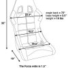 Corbeau Forza Black Vinyl - Fixed Back Racing Seat - Image 2