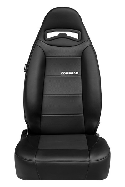 Corbeau Moab Black Vinyl/Perforated Vinyl Reclining Seat - Image 5