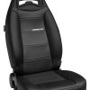 Corbeau Moab Black Vinyl/Perforated Vinyl Reclining Seat