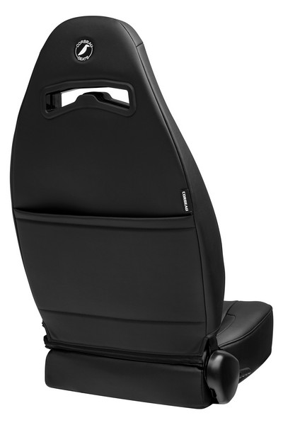 Corbeau Moab Black Vinyl/Perforated Vinyl Reclining Seat - Image 4