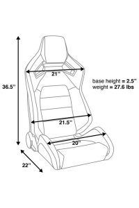 Corbeau RRX Reclining Racing Seat - Image 7