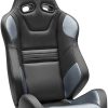 Corbeau SXS Pro Black/Silver Carbon Fiber Vinyl - Side-By-Side Seat