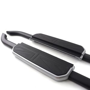 Land Rover Defender Fixed Side Step (Silver edge) for 2020+ Defender 90 - Image 2