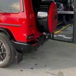 Land Rover Defender Black Spare Tire Cover Stainless Steel Outer Ring for 2020+ Defender 110/90 - Image 2