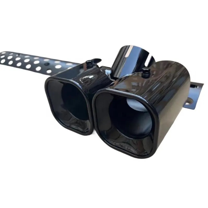 Land Rover Defender Black Square Exhaust Pipe with Grille for 2020+ Defender 90/110 - Image 2