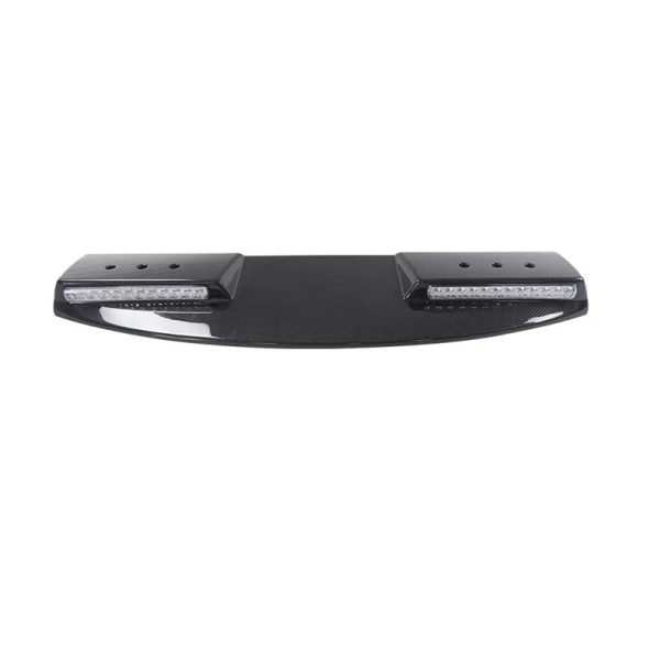 Land Rover Defender Carbon Fiber Long Style Front Roof Spoiler with LED Light for 2020+ Defender 90/110