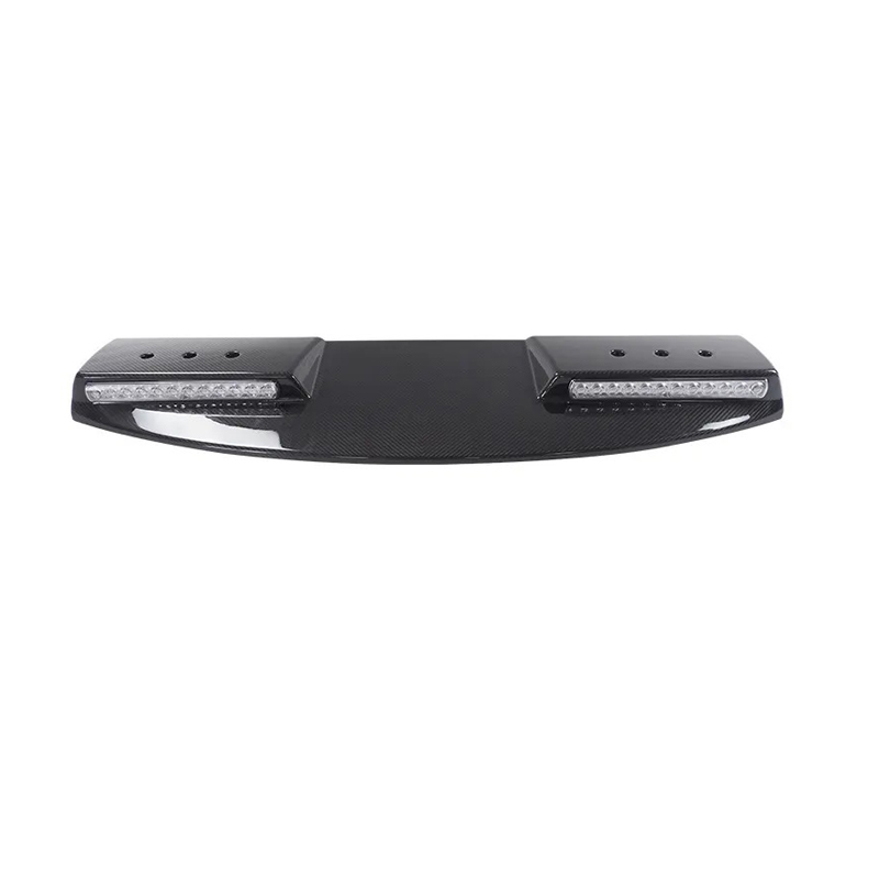 Land Rover Defender Carbon Fiber Long Style Front Roof Spoiler with LED Light for 2020+ Defender 90/110