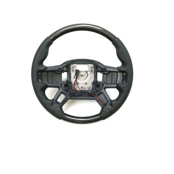 Land Rover Defender Carbon Fiber+Nappa with holes Steering Wheel for 2020+ Defender 90/110
