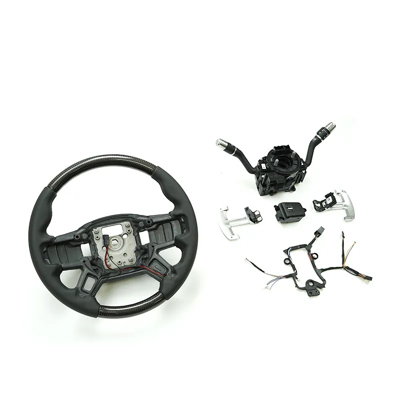 Land Rover Defender Carbon Fiber+Nappa with holes Steering Wheel for 2020+ Defender 90/110 - Image 3