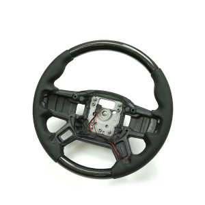 Land Rover Defender Carbon Fiber+Nappa with holes Steering Wheel for 2020+ Defender 90/110 - Image 2