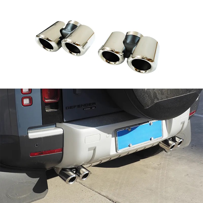 Land Rover Defender Exhaust Muffler Pipe (Silver) for 2020+ Defender 90/110 - Image 4