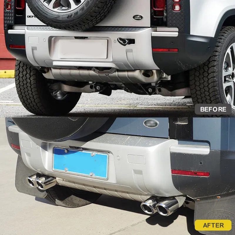 Land Rover Defender Exhaust Muffler Pipe (Silver) for 2020+ Defender 90/110 - Image 2
