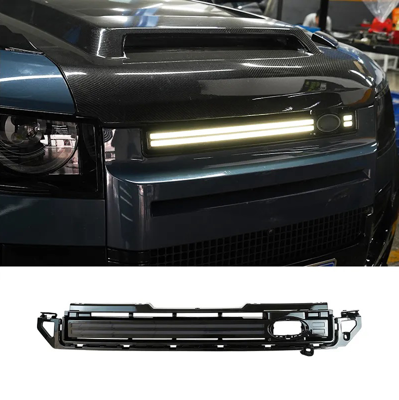 Land Rover Defender Front Bumber Grille with LED Lights for 2020+ Defender 90/110 - Image 3