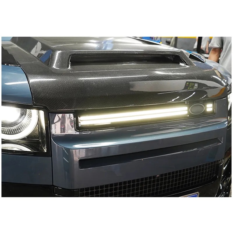 Land Rover Defender Front Bumber Grille with LED Lights for 2020+ Defender 90/110 - Image 2