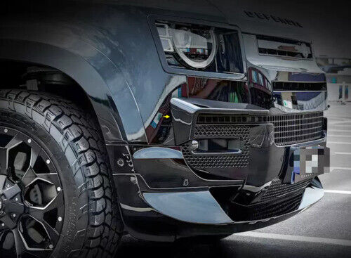 Land Rover Defender Front Bumper Lip Glossy Black Splitter Fin for 2020+ Defender 90/110 - Image 5