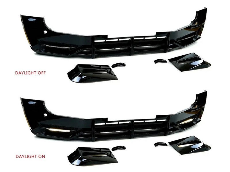 Land Rover Defender Gloss Black Front Lip Kit for 2020+ Defender 90/110 - Image 3
