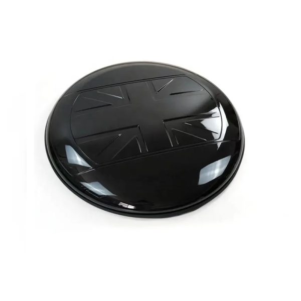 Land Rover Defender Gloss Black Spare Tire Cover with UK Flag Pattern for 2020+ Defender 90/110