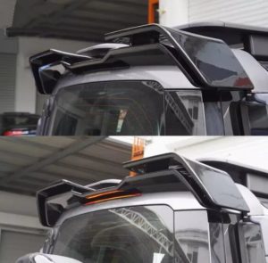 Land Rover Defender Glossy Black Rear Wing Trunk Lip Roof Double Deck Spoiler for 2020+ Defender 90/110 - Image 2