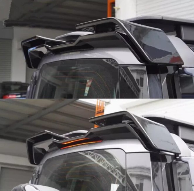 Land Rover Defender Glossy Black Rear Wing Trunk Lip Roof Double Deck Spoiler for 2020+ Defender 90/110 - Image 2