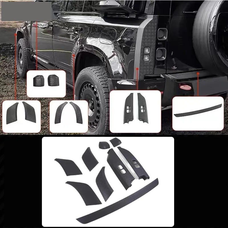 Land Rover Defender Scratch Strip Kit (Matte black) for 2020+ Defender 90 - Image 2
