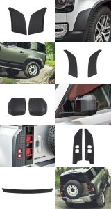 Land Rover Defender Scratch Strip Kit (Gloss black) for 2020+ Defender 90 - Image 2