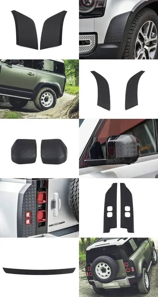 Land Rover Defender Scratch Strip Kit (Gloss black) for 2020+ Defender 90 - Image 2