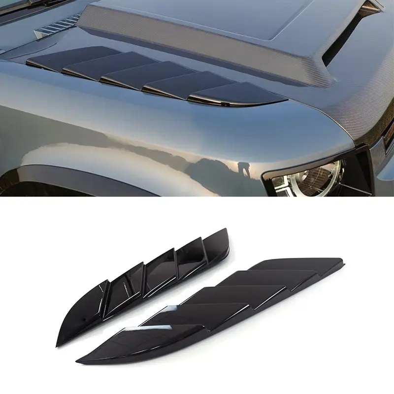 Land Rover Defender Side Bonnet Trim Panel Cover (Gloss Black) for 2020+ Defender 90/110 - Image 2