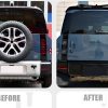 Land Rover Defender Spare Tire Delete Plate (Blue) for 2020+ Defender 90/110 - Image 2