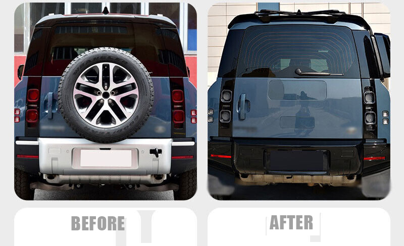 Land Rover Defender Spare Tire Delete Plate (Blue) for 2020+ Defender 90/110 - Image 2