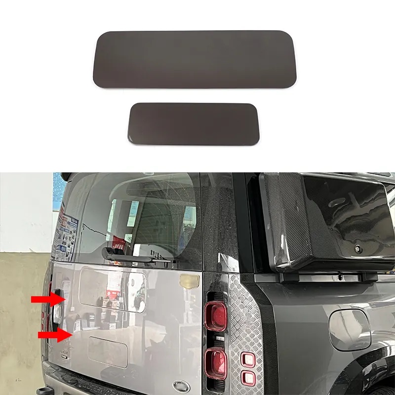 Land Rover Defender Spare Tire Delete Plate (Gray) for 2020+ Defender 90/110 - Image 4