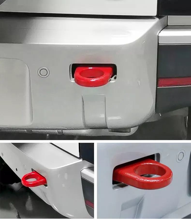 Land Rover Defender Trailer Hook Ring (Red) for 2020+ Defender 90/110 - Image 3