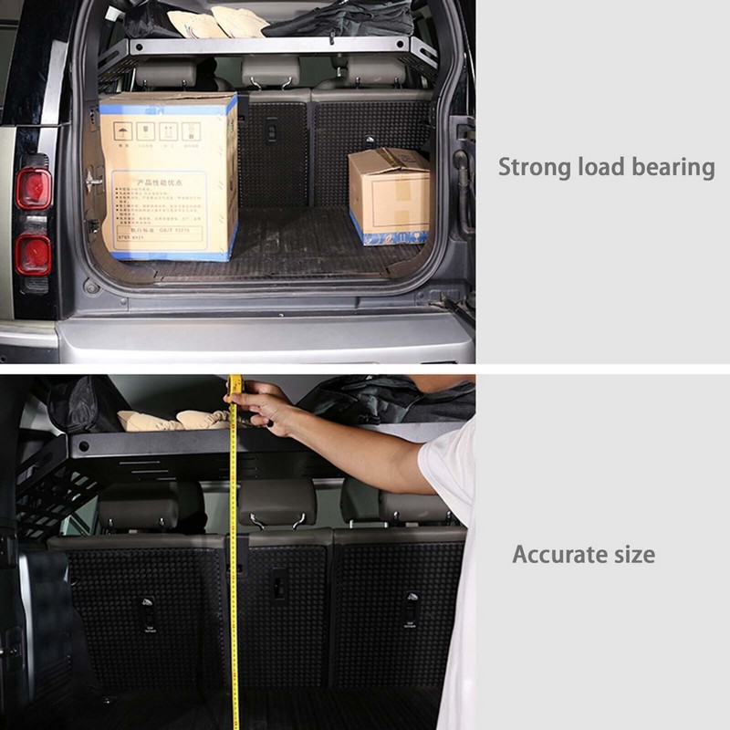 Land Rover Defender Trunk Storage Rack Interior (Black) for 2020+ Defender 110 - Image 5