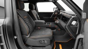 Mansory Exclusive Velour Floor Mats - Leather Edging Long Version for 2020+ Defender 90 (3-door)