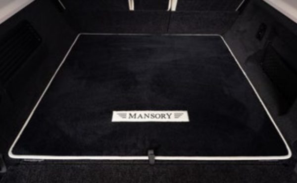 Mansory Exclusive Velour Trunk Mat - Leather Edging for 2020+ Defender 90 (3-door)