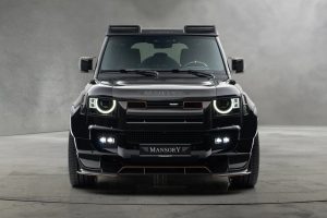 Mansory Front Grill Mask with Illuminated Logo for 2020+ Defender 90 (3-door)