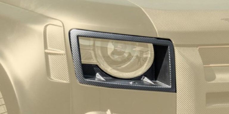 Mansory Headlight Carbon Cover for 2020+ Defender 110 - Image 2