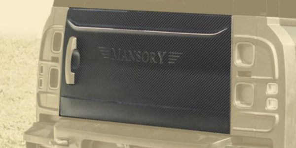 Mansory Rear Door Panel - Primed for 2020+ Defender 90 (3-door)