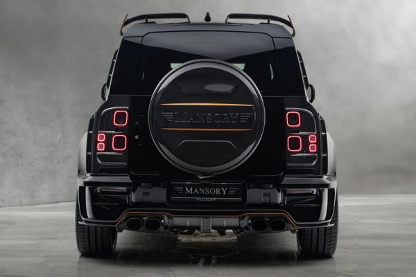 Spare Wheel Cover with 3d MANSORY Logo - Only Carbon Part for 2020+ Defender 90 (3-door)