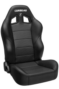 Baja XRS Black Vinyl/Black HD Vinyl Reclining Suspension Seat