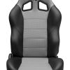 Baja XRS Black Vinyl/Grey HD Vinyl Reclining Suspension Seat - Image 4