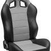 Baja XRS Black Vinyl/Grey HD Vinyl Reclining Suspension Seat