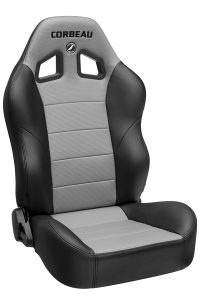 Baja XRS Black Vinyl/Grey HD Vinyl Reclining Suspension Seat